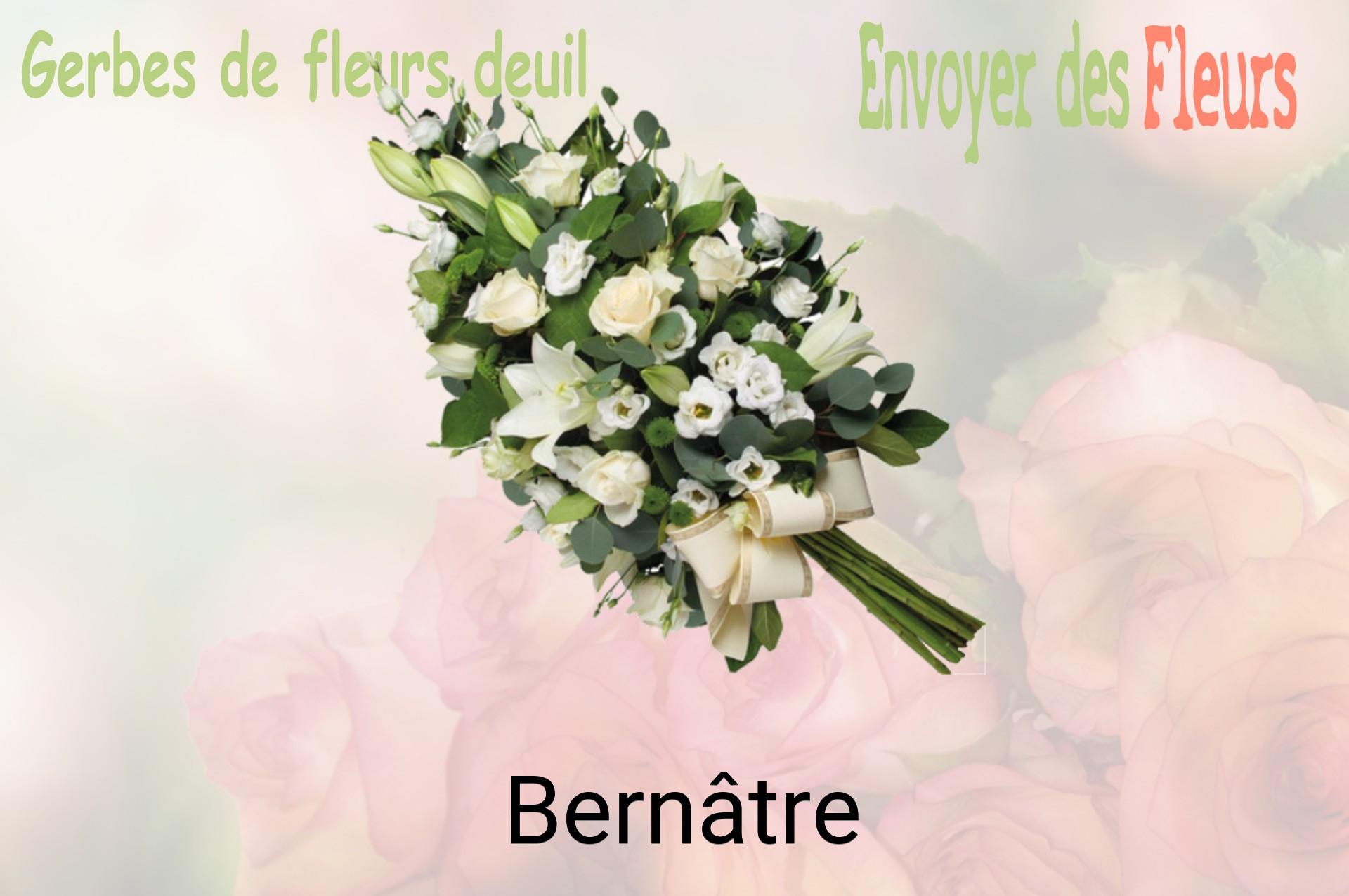Gerbe de fleurs de deuil livrée à Bernâtre